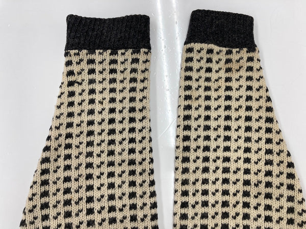 ヴィンテージ vintage 60s 60年代 DEVOLD DESIGN Birdseye Sweater バーズアイ ニット ノルウェー セーター 総柄 ベージュ Sサイズ 104MT-1900