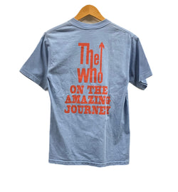 バンド band 90's 90年代～ anvil THE WHO ON THe AMAZING JOURNEY ザ・フー PETE TOWNSHEND ピート・タウンゼント  MADE IN USA アメリカ製 VINTAGE ヴィンテージ Tシャツ ブルー Sサイズ 101MT-4941