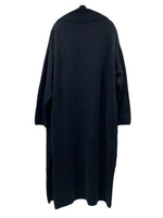 クロスアンドクロス Cloth&Cross コットン ロング コート ブラック 601LT-18