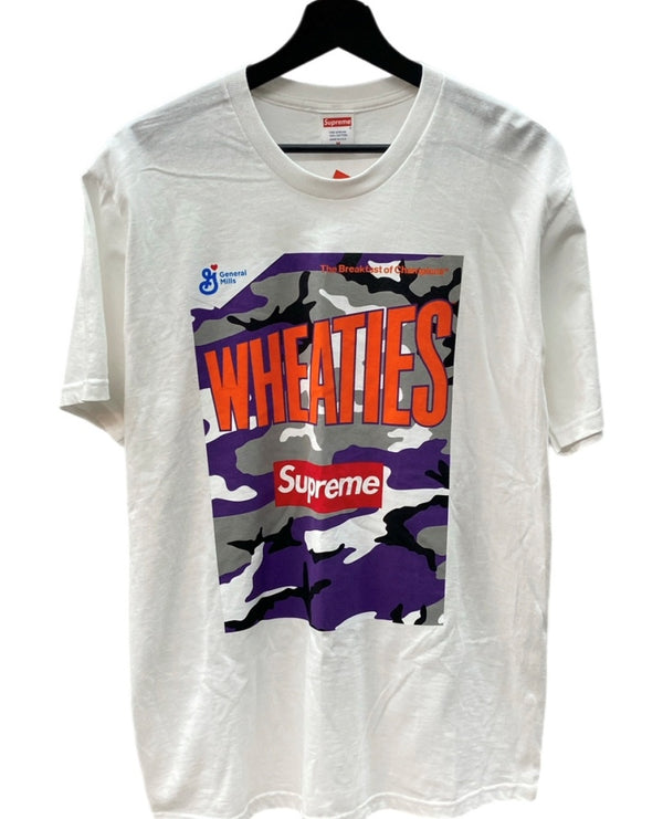 シュプリーム SUPREME 21SS Wheaties Tee ウィーティーズ クルーネック Tシャツ 白 Tシャツ プリント ホワイト Mサイズ 104MT-1256