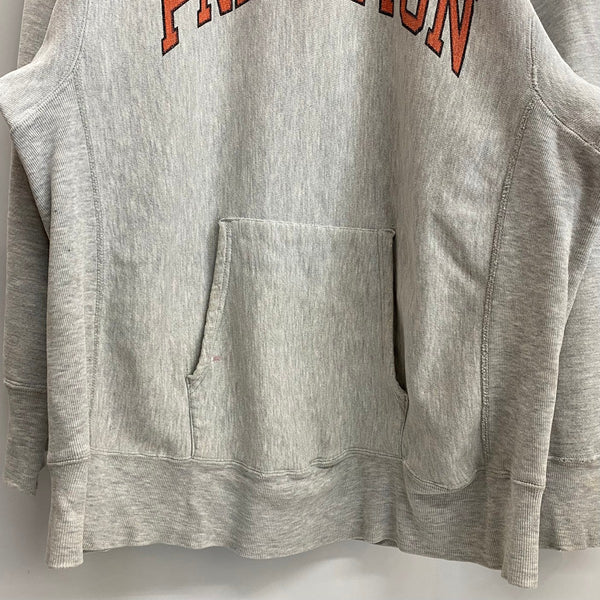 【曜日割引対象外】 チャンピオン Champion 80's REVERSE WEAVE USA製 トリコタグ 染み込み PRINCETON パーカ グレー XLサイズ 201MT-3659 VB
