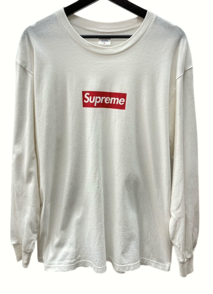 シュプリーム SUPREME BOX LOGO L/S TEE ロングスリーブ Tシャツ カットソー 長袖 ボックスロゴ WHITE 白 ロンT  プリント ホワイト Mサイズ 104MT-331 | 古着通販のドンドンサガール