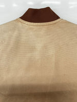 カーハート Carhartt DUCK VEST ダック ベスト ワーク 裏地キルティング アウトドア アウター 薄茶 ベスト ロゴ ベージュ Lサイズ 104MT-1671