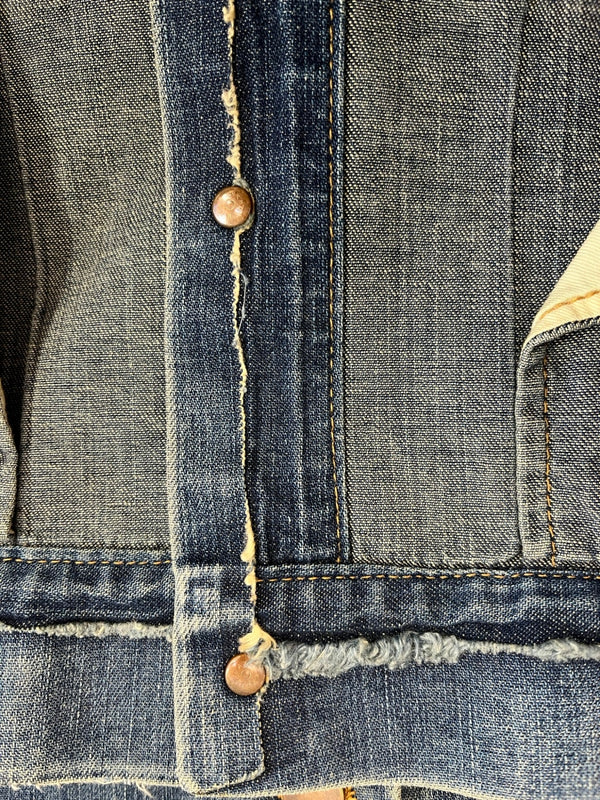 ミハラ ヤスヒロ MIHARAYASUHIRO デニムジャケット Gジャン 21021258 ジャケット ブルー Sサイズ 101MT-5456