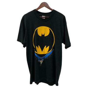 【曜日割引対象外】US古着 80's 80s 80年代 バットマン Batman バットシグナルT FRUIT OF THE LOOM Tシャツ ブラック XLサイズ 201MT-3640 VB