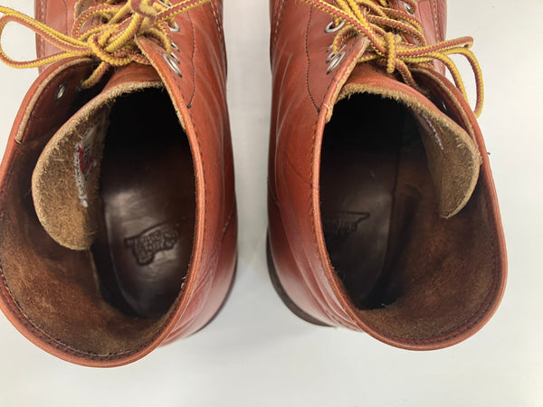 レッドウィング RED WING 8166 6INCH CLASSIC ROUND PLAIN TOE BOOTS 6インチ クラシック ラウンド プレーントゥ  メンズ靴 ブーツ ワーク ブラウン US10 28cm 101sh-1848