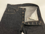 リーバイス Levi's 80's 80年代 赤文字501 先染めブラック ナイロンフットボタン サークルR ボタン裏653刻印 MADE IN USA アメリカ製 VINTAGE ヴィンテージ デニム ブラック W32L34 101MB-754