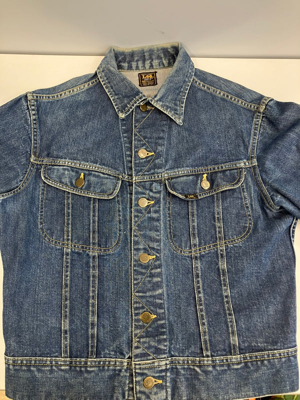 リー Lee 60’s 60年代前半 101-J  四角黒タグ ®有りデニムジャケット Gジャン トラッカージャケット ヴィンテージ vintage  40 REGULAR ジャケット ブルー 101MT-4491