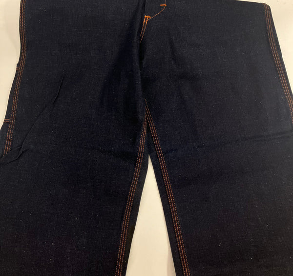 ヴィンテージ vintage 50's～60's 50～60年代 The Big Favorite DUNGAREES ペインターパンツ オレンジ糸 トリプルステッチ GRIPPER ZIPPER DEAD STOCK デニム ブルー W31L30 101MB-634