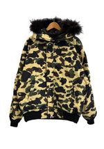 ア ベイシング エイプ A BATHING APE 1st CAMO FUR DOWN 1st カモ ファーダウンジャケット カモフラ柄 ボンバージャケット 001HJE801015X ジャケット マルチカラー Lサイズ 101MT-5258
