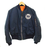 アルファ インダストリーズ ALPHA INDUSTRIES 90年代 MA-1 MA1 FRIGHT JACKET フライト ジャケット 90s 90's USAF 0615-00-573-8336 ジャケット ネイビー Mサイズ 103MT-2622