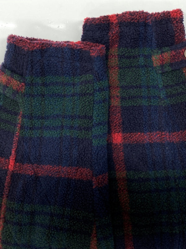 チャップス CHAPS 90s BOA DUFFEL COAT ボア ダッフル コート ジップアップ 木トグル Ralph Lauren アウター ジャケット 赤 緑 紺 D-OS1380 コート チェック ネイビー Lサイズ 104MT-2201