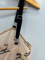 メゾンスペシャル MAISON SPECIAL フロッキーグラムシアーキャミワンピ  総柄 ワンピース ベージュ フリーサイズ 101LT-235