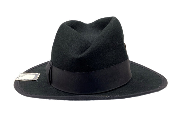 ザエイチダブリュードッグアンドコー THE H.W.DOG&CO. POINT-H ポイント ハット ティアドロップ型 中折れ リボン トラベル 帽子 黒 D-00008 帽子 メンズ帽子 ハット ロゴ ブラック 104H-44