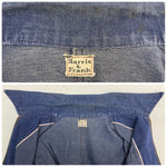 【曜日割引対象外】 ハリスアンドフランク HARRIS&FRANK ~70's デニムワークジャケット ジャケット ネイビー 201MT-4123 VB