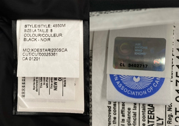 カナダグース CANADA GOOSE MAITLAND PARKA メイトランド パーカー フード ダウン ダブルジップ アウトドア アウター ジャケット 黒 4550M ジャケット ロゴ ブラック Sサイズ 104MT-2137