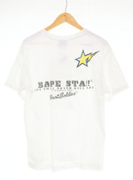 アベイシングエイプ  A BATHING APE BAPE STA 初期 print T-shirt プリント Tシャツ 白 Tシャツ ホワイト Mサイズ 103MT-2868
