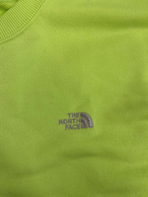 ノースフェイス THE NORTH FACE ヘザースウェットクルー トレーナー クルーネック シャープグリーン 黄緑 NTW12232 スウェット グリーン Lサイズ 101LT-227
