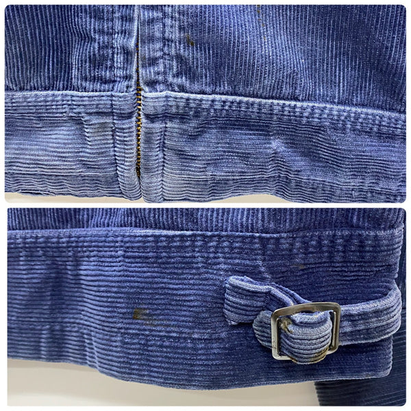 【曜日割引対象外】 ヴィンテージ vintage FFA ファーマーズジャケット コーデュロイ ジャケット ネイビー 36サイズ 201MT-4296 VB