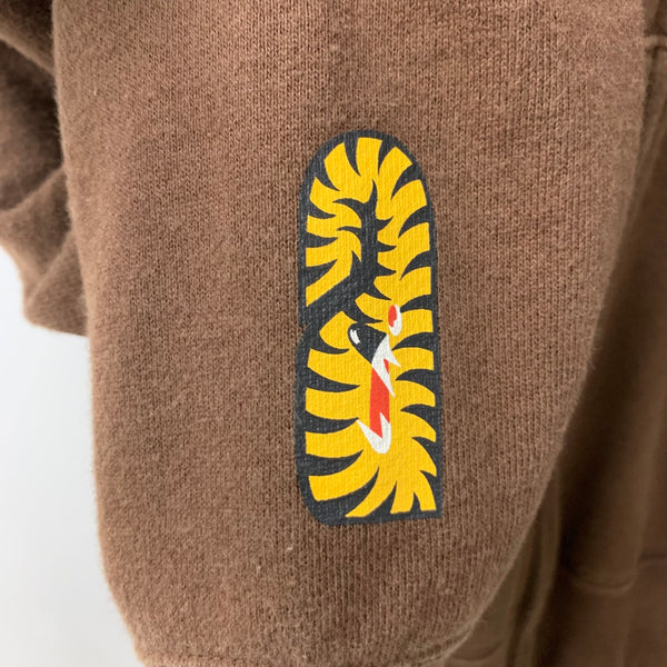 アベイシングエイプ A BATHING APE Tiger Full Zip Hoodie 虎柄 パーカ ブラウン Sサイズ 201MT-4310