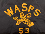 ヴィンテージ vintage 50's 50年代 HOLT'S Wowza Wasps レターマン ジャケット コットンサテン ナンバリング 蜂 黒 黄色 サイズ 38 ジャケット 刺繍 ブラック 104MT-979