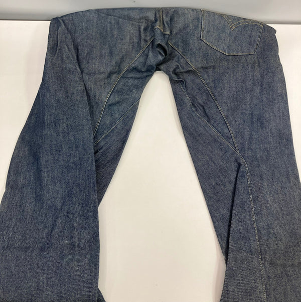リーバイス Levi's 00's Y2K ENGINEERED JEANS LOOSE エンジニアジーンズ 立体裁断 3D シンチバック 片ポケ カーブパンツ バナナパンツ 日本製 00002-08 デニム ブルー W29 101MB-748