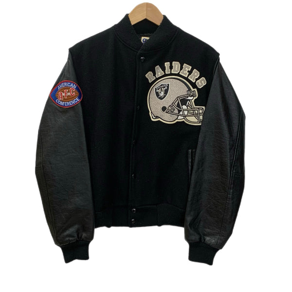 チョークライン Chalk Line スタジャン RAIDERS ジャケット ブラック Sサイズ 201MT-4879
