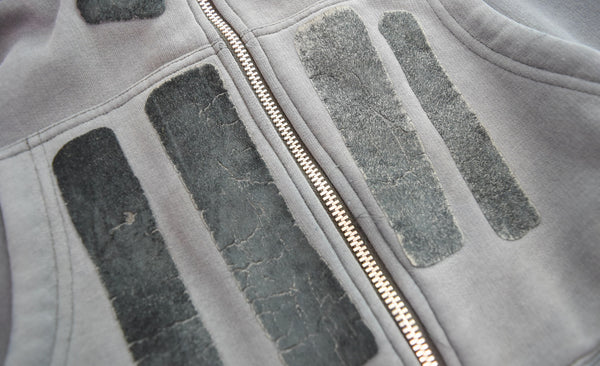 ステューシー STUSSY 00s OLDSTUSSY ビッグ スカル ジップ スウェット パーカー  Y2K パーカ グレー Mサイズ 103MT-2626