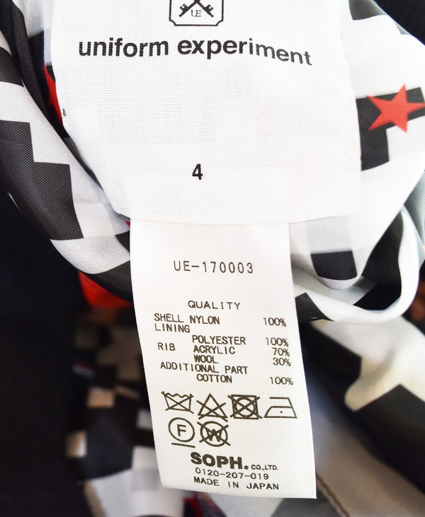 ユニフォームエクスペリメント uniform experiment 5 STAR MA-1トジャケット ブルゾン UE-170003 4 ジャケット ブラック 103MT-3120