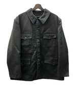 ヴィンテージ vintage 50's 50年代 Le BEAU-FORT FRENCH PIQUE HUNTING コットンピケ ハンティングジャケット ツートーン フラッシャー付 黒 サイズ 50 ジャケット 無地 ブラック 104MT-712