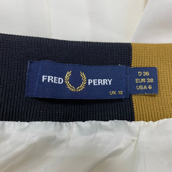 フレッドペリー FRED PERRY プリーツロングスカート スカート ホワイト 201LB-79