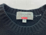 シュプリーム SUPREME 20AW Yohji Yamamoto ヨウジヤマモト Sweater 牡丹 ロゴ ニット 黒 セーター ロゴ ブラック Mサイズ 104MT-26