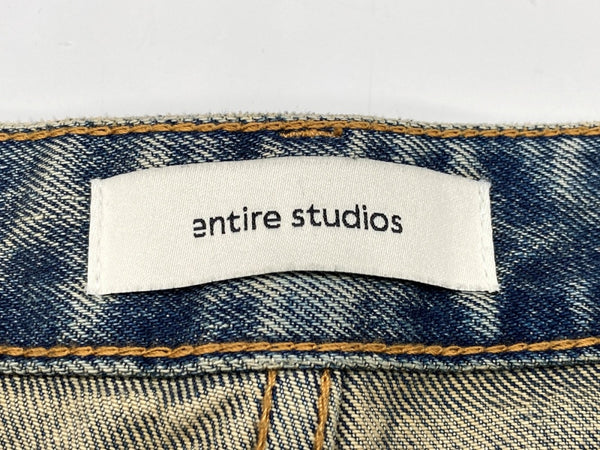 エンタイアスタジオ entire studios SLIM-FLARED JEANS スリム フレア ジーンズ ローライズ デニム 無地 ES2589SW デニム ブルー Mサイズ 104MB-330