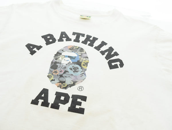 アベイシングエイプ A BATHING APE Floral Camo Teeフローラル カモTシャツ 001TEK801036M Tシャツ ホワイト Mサイズ 103MT-3083