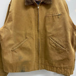 【曜日割引対象外】 カーハート Carhartt 70's デトロイトジャケット ステンシル ジャケット ベージュ 46サイズ 201MT-4874 VB