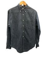 タウンクラフト TOWNCRAFT 60's 60年代 penney's PAISLEY PATTERN BUTTON DOWN SHIRT B.D.  ペイズリー 総柄 vintage ヴィンテージ 長袖シャツ ネイビー Mサイズ 101MT-3257