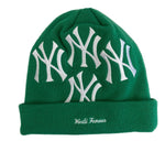 シュプリーム SUPREME ニューエラ NEW ERA ニューヨークヤンキース ニットキャップ ビーニー 緑 ロゴ 帽子 メンズ帽子 ニット帽 グリーン 101hat-117