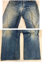 リーバイス Levi's 90's 90年代 201 1920年モデル 復刻 ボタン裏刻印555 バレンシア工場 シンチバック MADE IN USA アメリカ製 20201-0020 デニム ブルー W36×L36 101MB-610