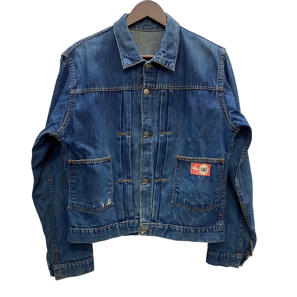 濃紺 40s MONTGOMERY WARD 101 針刺し シンチバック デニム