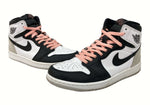 ナイキ NIKE 22年製 AIR JORDAN 1 RETRO HIGH OG BLEACHED CORAL エア ジョーダン レトロ ハイ ブリーチド コーラル AJ1 白 灰 黒 555088-108 メンズ靴 スニーカー ホワイト 27.5cm 104S-642