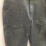 【曜日割引対象外】 カーハート Carhartt  ダブルニー ペインターパンツ USA製 W33 カーゴパンツ ブラック 201MB-1143 VB