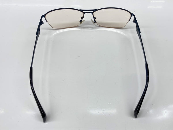 サムライ翔 SAMURAI SHO 伊達メガネ アイウェア 眼鏡 青 SP-007-Y12 眼鏡・サングラス 眼鏡 無地 ブルー 104G-46