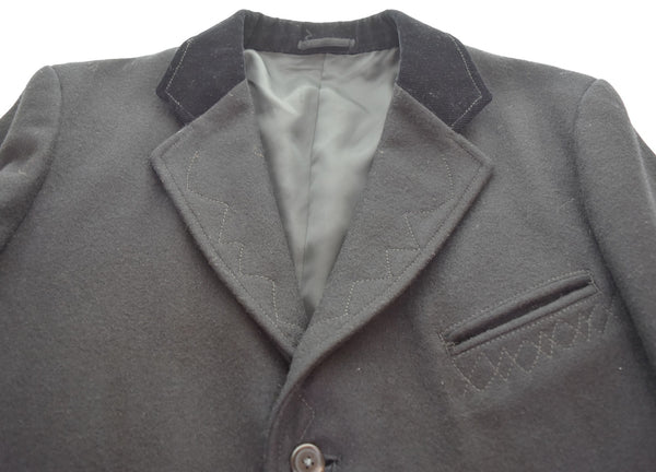 ワイズ Y's 90年代 Y's for men モーニング ウールジャケット テーラードジャケット MF-J20-121 ジャケット ブラック Mサイズ 103MT-2895