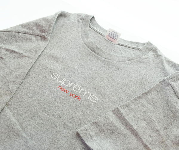 シュプリーム SUPREME 22SS Classic Logo Tee クラシックロゴ クルーネック Tシャツ グレー Tシャツ グレー Lサイズ 103MT-2413