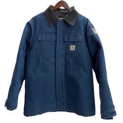 【曜日割引対象外】 カーハート Carhartt 00's トラディショナルコート USA製 ジャケット ネイビー 201MT-4709 VB