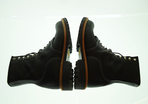 レッドウィング RED WING 8-inch Logger Non-Steel Toe 8インチ ロガー ノン・スティールトゥ  MADE in USA   4501 メンズ靴 ブーツ ワーク ブラック 9 1/2 D 27.5cm 103S-1354