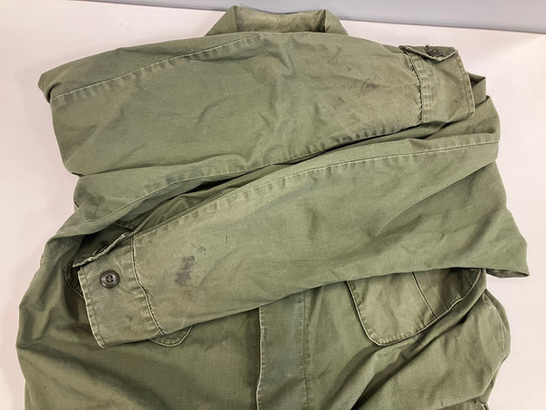 ミリタリー MILITARY 60's 60年代 US ARMY アメリカ軍 ジャングルファティーグ 5TH リップストップ VINTAGE ヴィンテージ DSA100-69-C-0505 MEDIUM-REGULAR ジャケット カーキ 101MT-4745