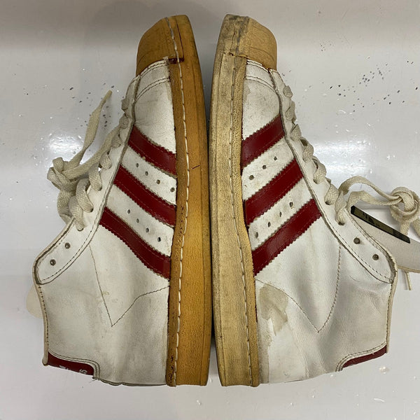 【曜日割引対象外】 アディダス adidas 80's PRO MODEL フランス製 made in france 金ベロ 5 1/2 メンズ靴 スニーカー ホワイト 24.5cmサイズ 201-shoes1585 VB