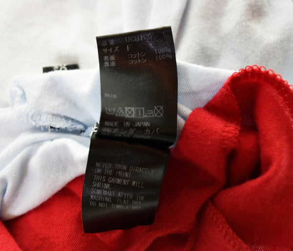 アンダーカバー UNDERCOVER  リバーシブル ネコ プリント 半袖カットソー 赤 UCU1805-1 Tシャツ プリント レッド フリーサイズ 103MT-310