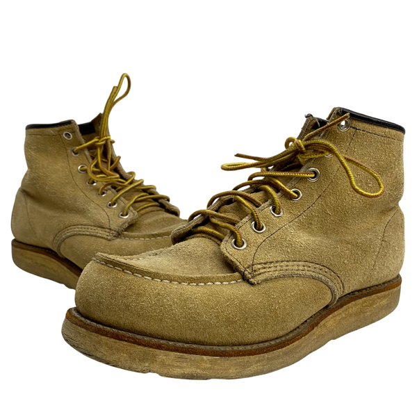 【曜日割引対象外】 レッドウィング RED WING 90's 四角犬タグ アイリッシュセッター スエード US7 メンズ靴 ブーツ ワーク ベージュ 25cmサイズ 201-shoes1561 VB